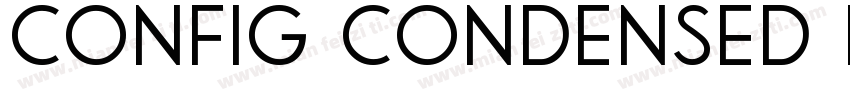 Config Condensed RegularVersion 1字体转换